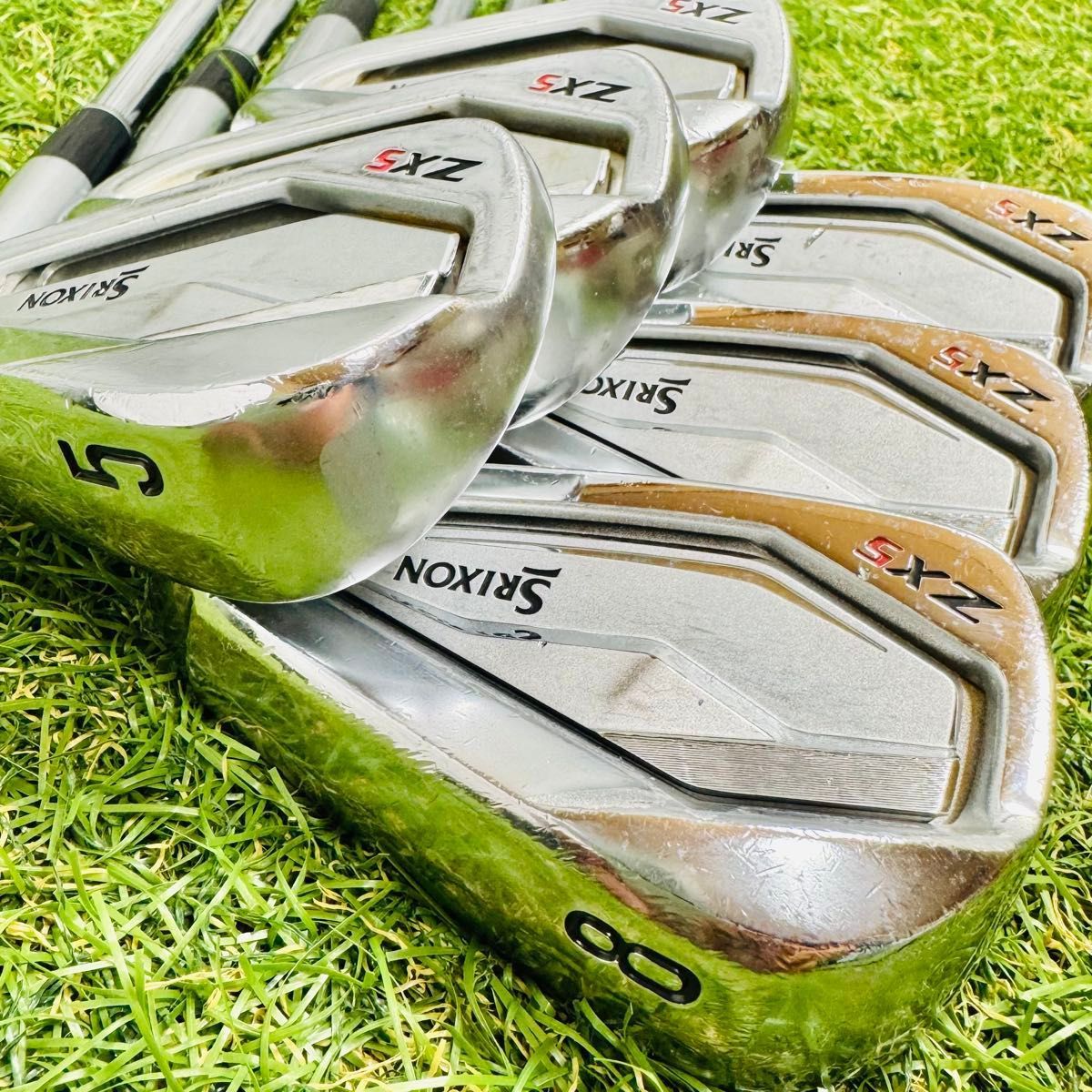 5冊まとめ売り 良品】スリクソン 初代ZX5 メンズアイアンセット 6本 スチール S