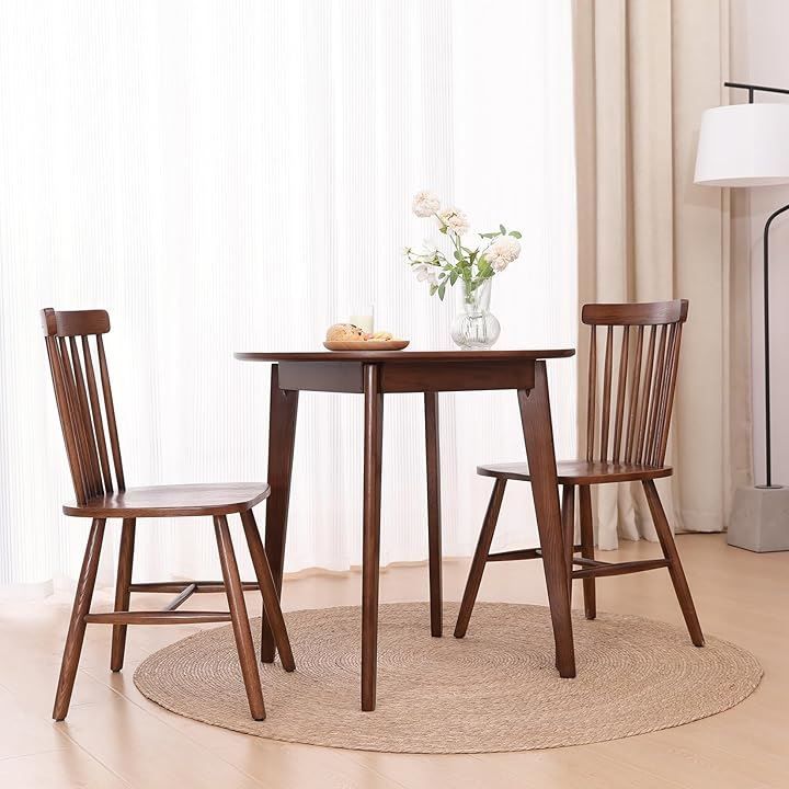 MU RONG アメリカFAS級オークダイニングテーブル 丸テーブル 円形