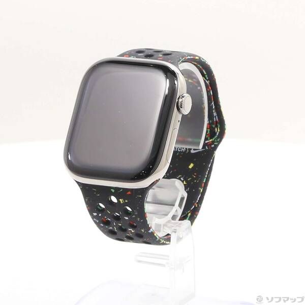 〔 品〕 Apple Watch Series 11 GPS Cellular 46mm ナチュラルチタニウムケース ミッドナイトブラックNikeスポーツバンド 262