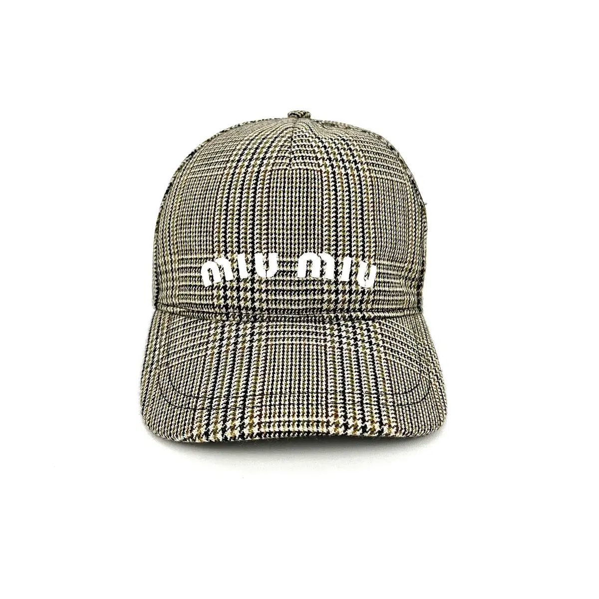 miu miu チェック柄 ベースボールキャップ 【公式通販】