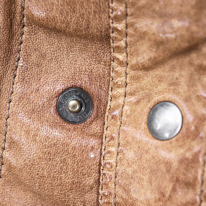 DOLCE & GABBANA ドルチェ アンド ガッバーナ ジャケット ラム レザー