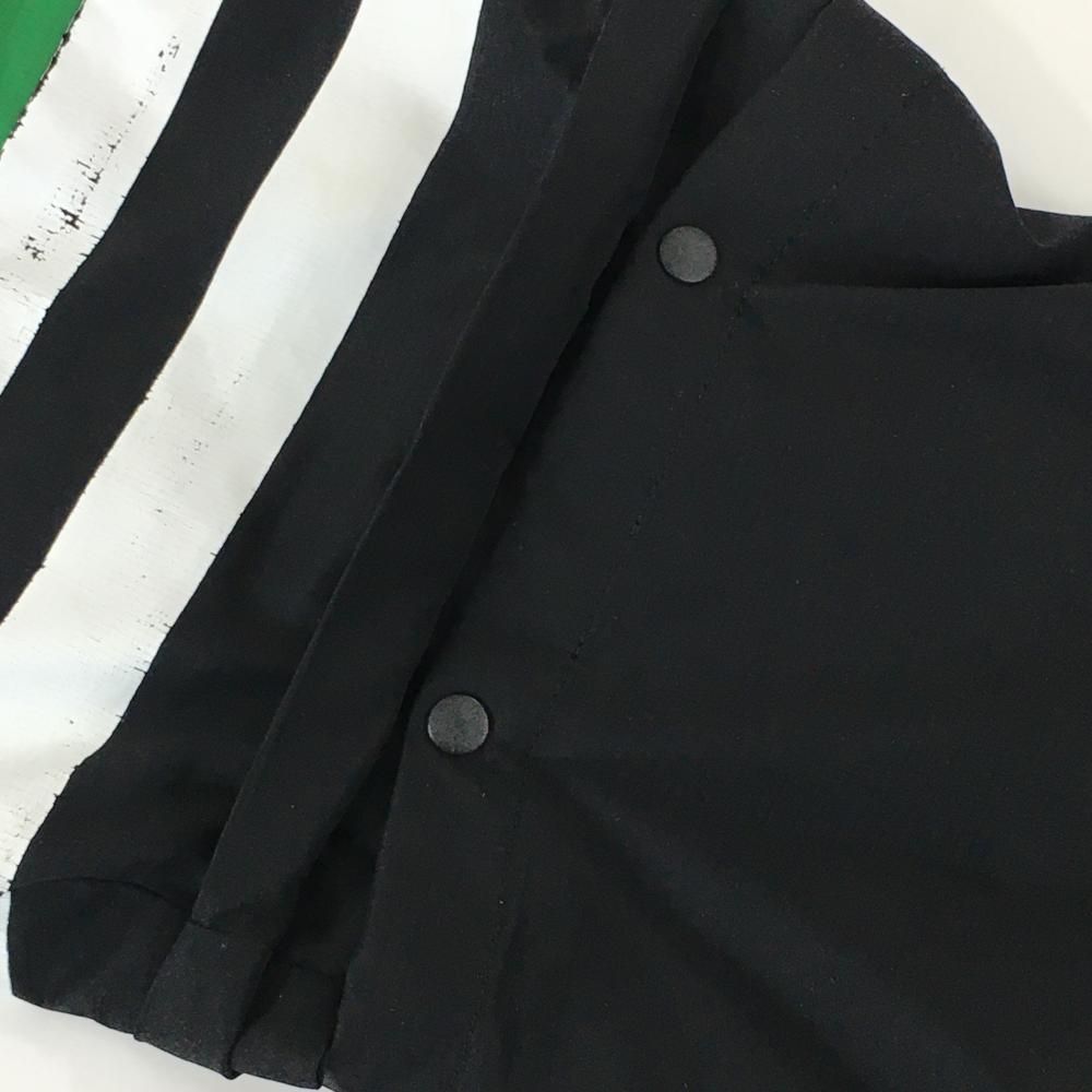 ジャックバニー 2WAYブルゾン グリーン×黒 袖着脱可 裏地