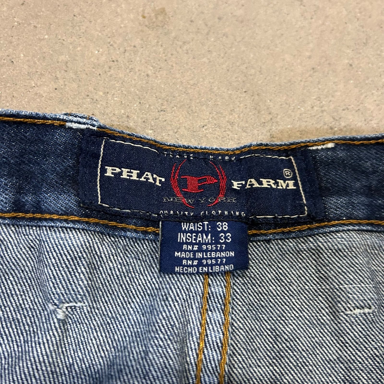 USA古着デニムパンツ ｻｲｽﾞ PHAT FARM ワイド その他 デニム ジーンズ
