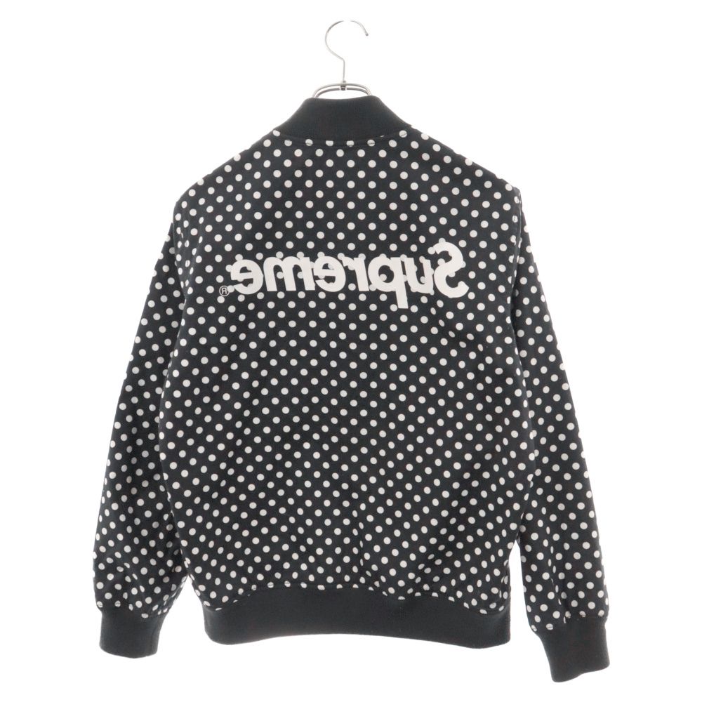 SUPREME (シュプリーム) ×コムデギャルソンシャツ リバーシブルバーシティベースボールジャケット ブルゾン ブラック 14SS
