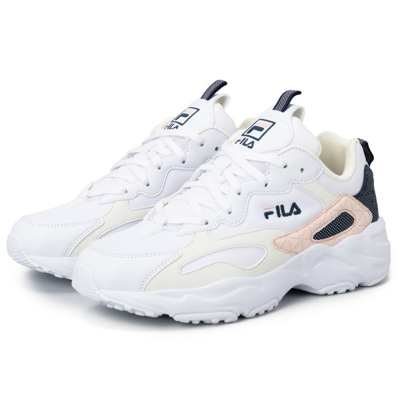 USS24020149 RAY TRACER WA WHITE/LILLY WHITE/FIRST BLUSH【FILA フィラ レディース メンズ スニーカー 厚底 】