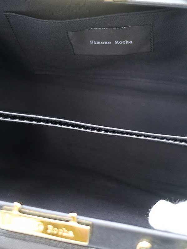 Simone Rocha シモーネ ロシャ パールフラワー装飾 2WAYレザー