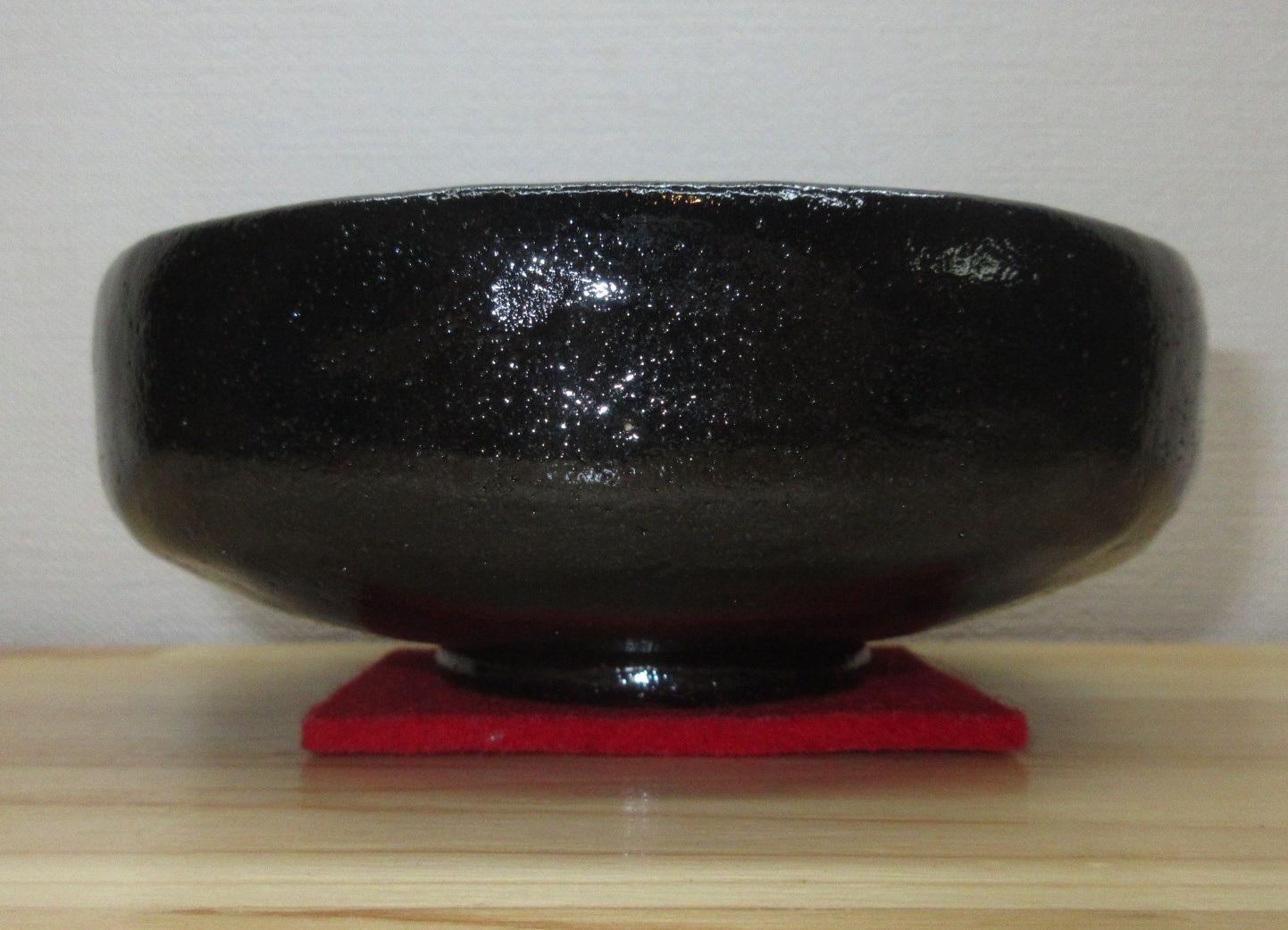 逢絢亭 茶道具 馬盥茶碗 楽焼 黒楽 松楽窯 紙箱入り