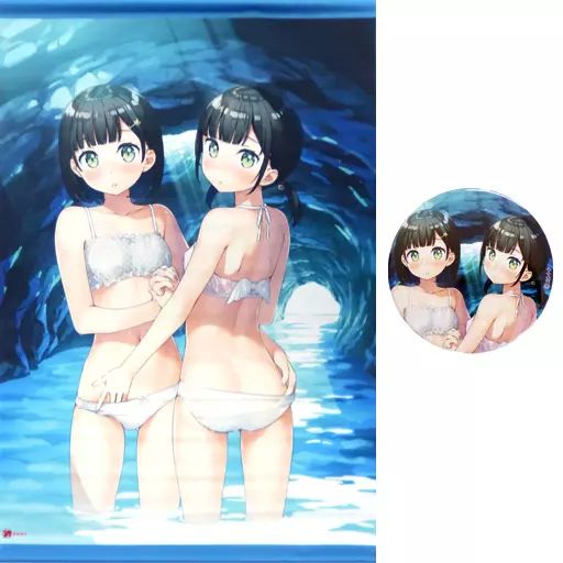 割引 【】タペストリー カントクイラスト B2タペストリー(76mm缶バッジ