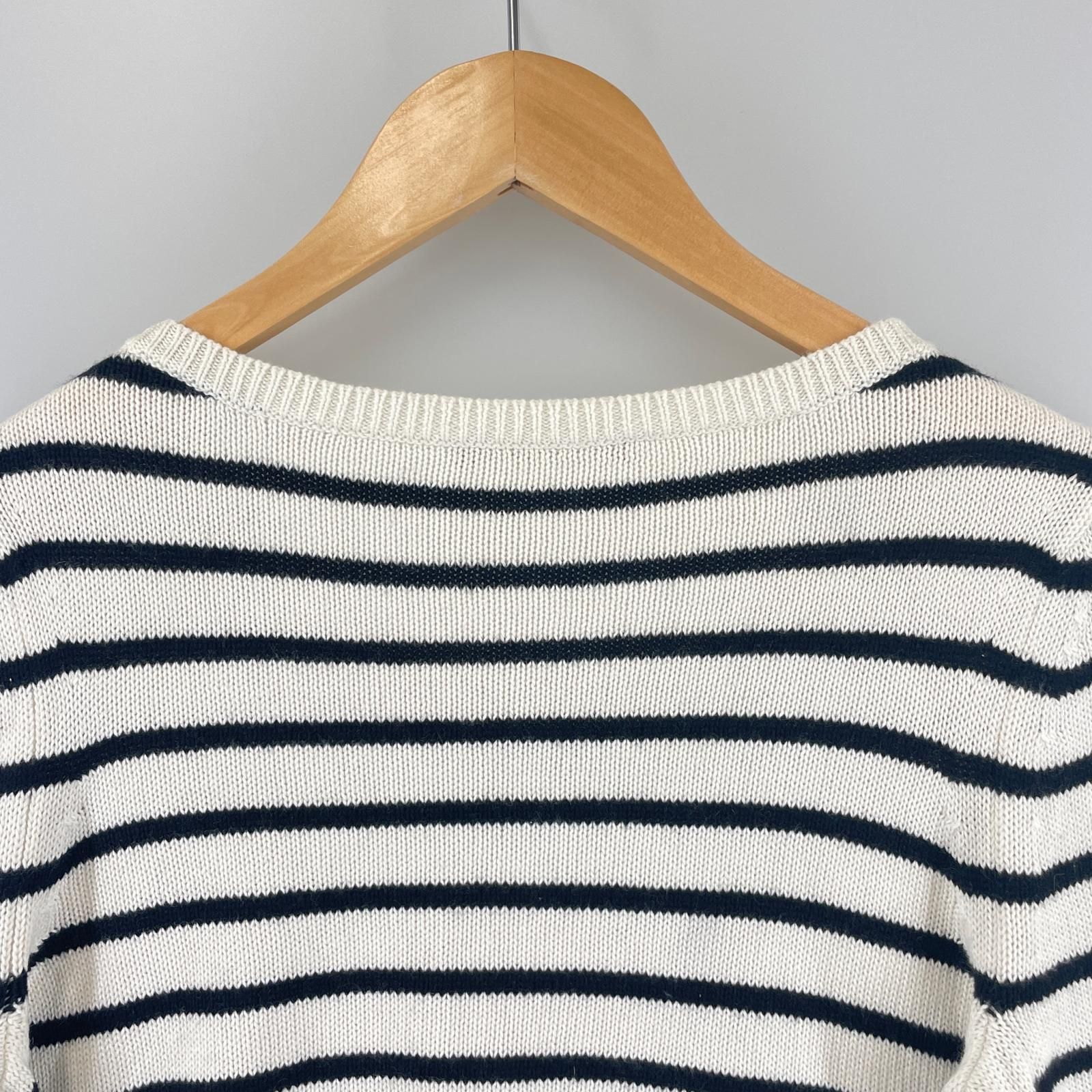 theory*セオリーリュクス　23AW　ボーダーニット　セーター　長袖　38 ☀ theory*セオリーリュクス 23AW ボーダーニット セーター 長袖 38