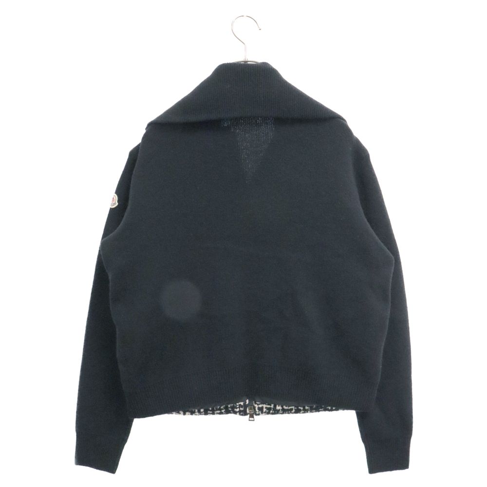 鑑定済・美品★モンクレール　CARDIGAN TRICOT ニット切り替えダウン MONCLER モンクレール ニットブルゾン CARDIGAN TRICOT トリコ
