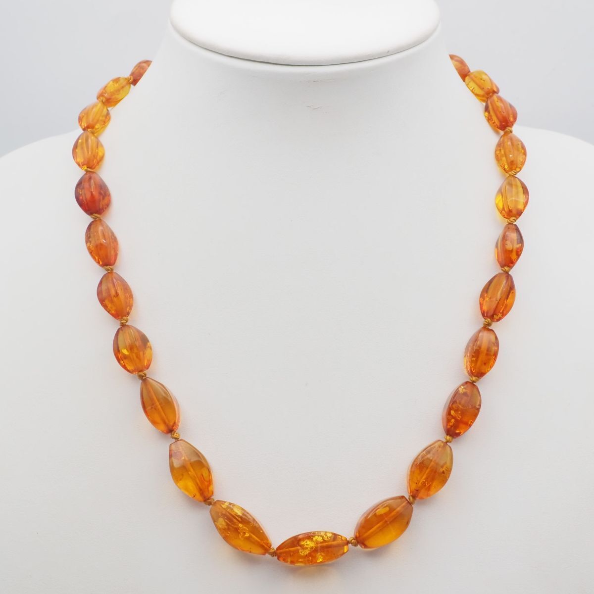 コハクネックレス G787 琥珀 コハク ネックレス デザイン - メルカリ