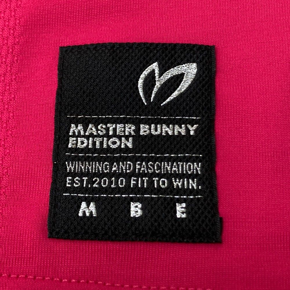 サイズ：0 MASTER BUNNY EDITION マスターバニーエディション 2024年モデル タートルネック 半袖Tシャツ  ピンク系 [240101428652] ゴルフウェア レディース ストスト サイズ：0 MASTER BUNNY EDITION マスターバニーエディション
