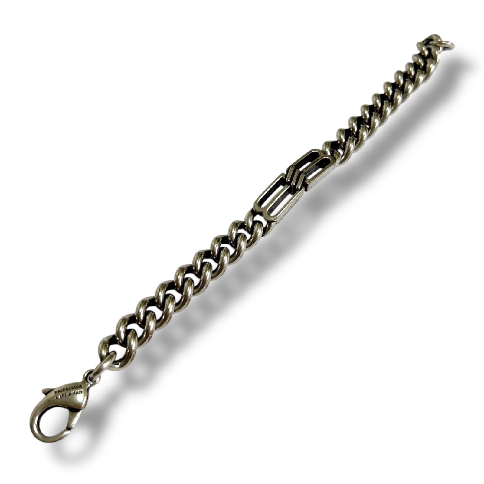 バレンシアガ balenciaga グルメット ブレスレット シルバー Lサイズ