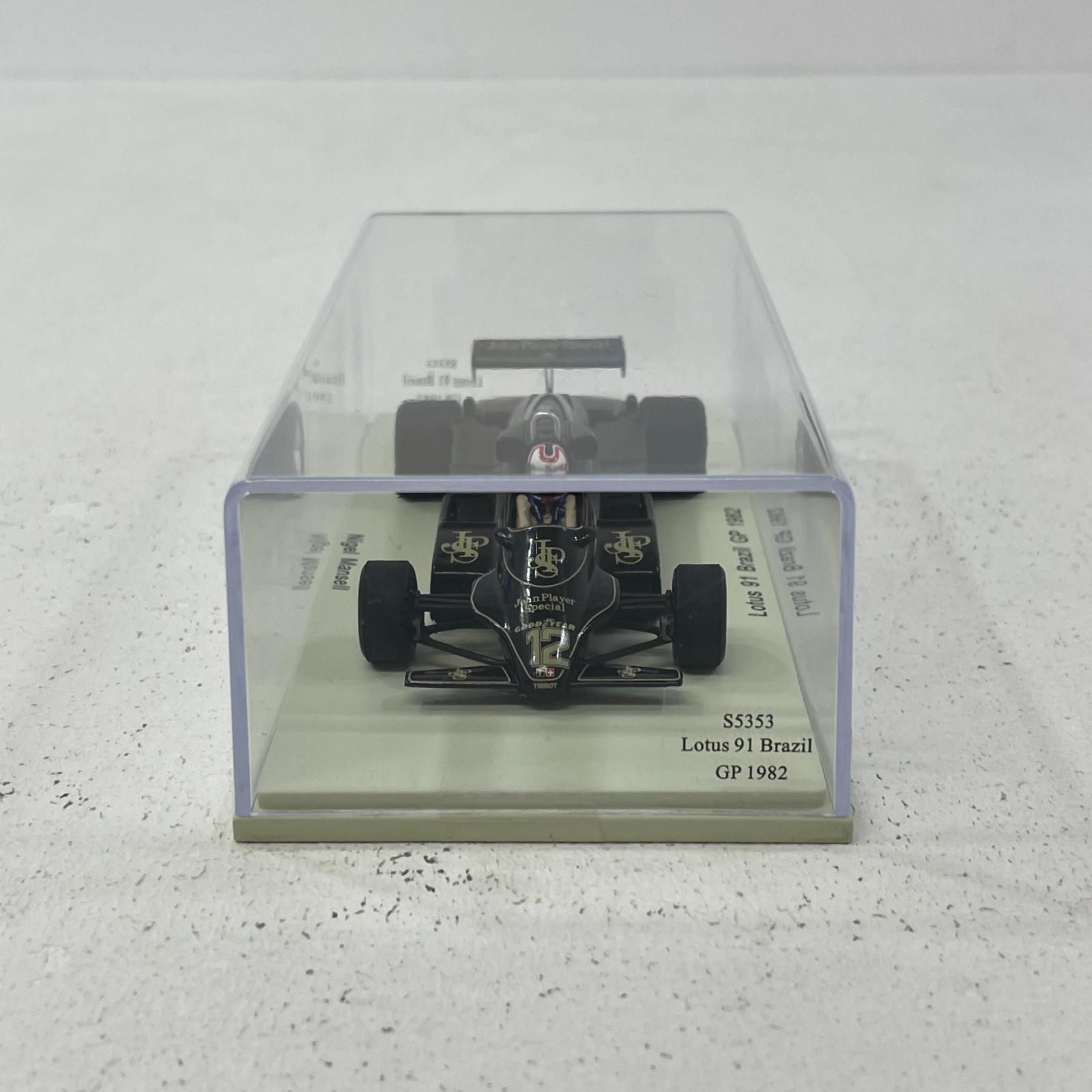 【尾張小牧店】 中古  Spark/スパーク 1/43 Lotus 91 No.12 3rd Brazil GP 1982 Nigel Mansell【727】 尾張小牧店】 中古 Spark/スパーク 1/43 Lotus 91 No.12 3rd