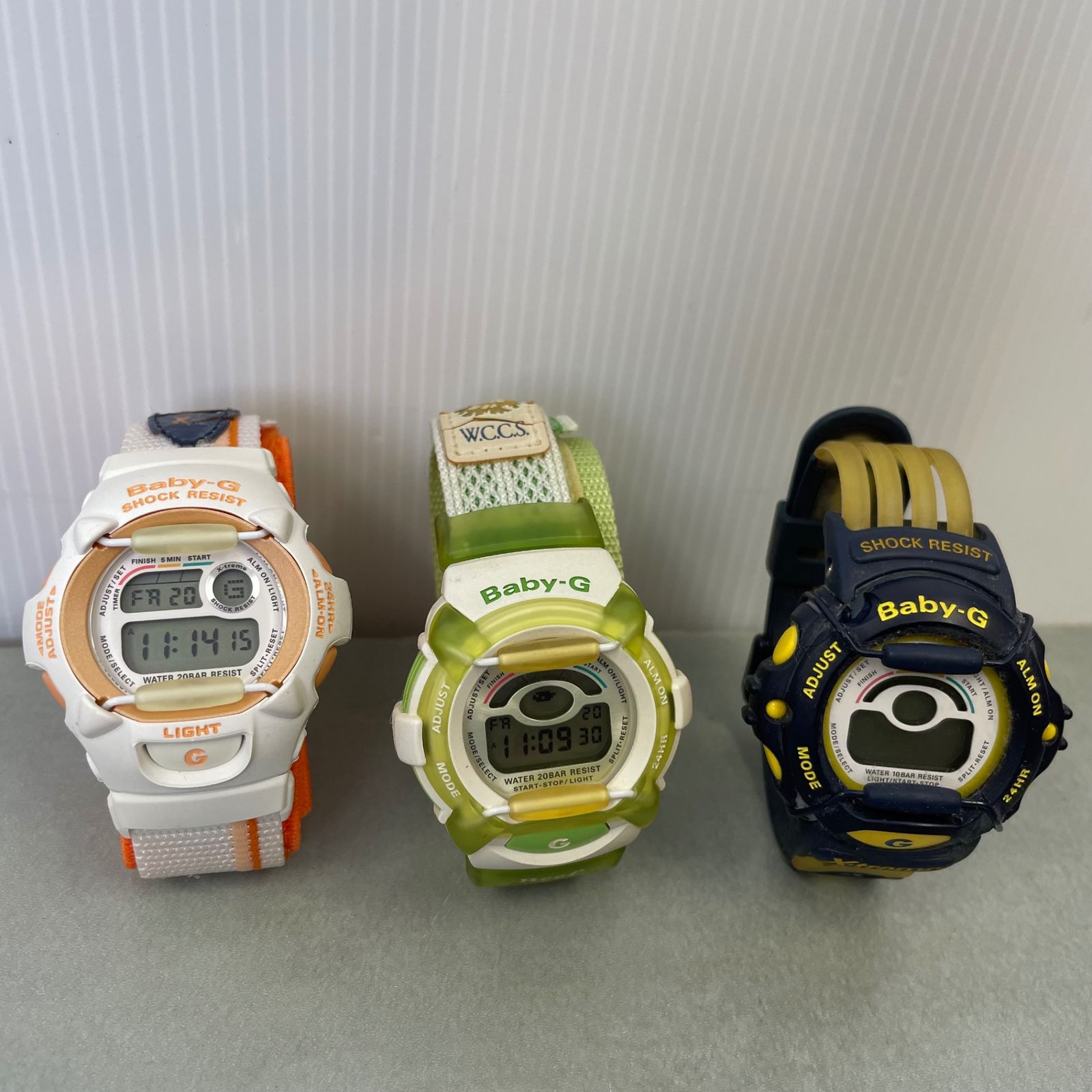 3本まとめ売り〉CASIO カシオ Baby-G 腕時計 デジタル BGX-110V-4BT BG 
