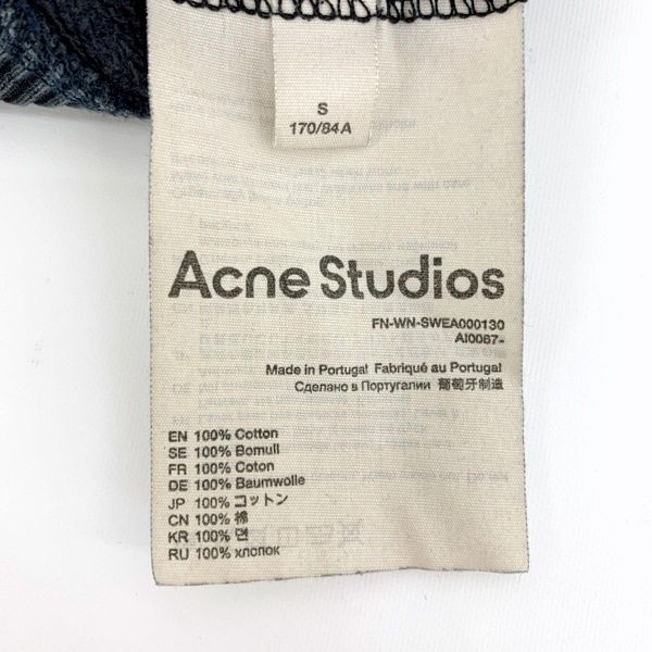 Acne Studios アクネストゥディオズ スウェット AI0067 FN-WN-SWEA000130 トレーナー レディース Sサイズ ブラック トップス DL16888 WWW_OLIVIERBERNSTEIN_COM