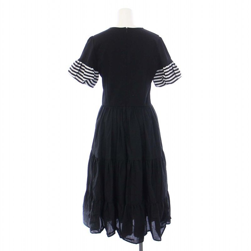 新品タグ　フリル ティアード ワンピース ボーダーズアットバルコニー LACE DRESS | BORDERS at BALCONY (Women)/ボーダーズ