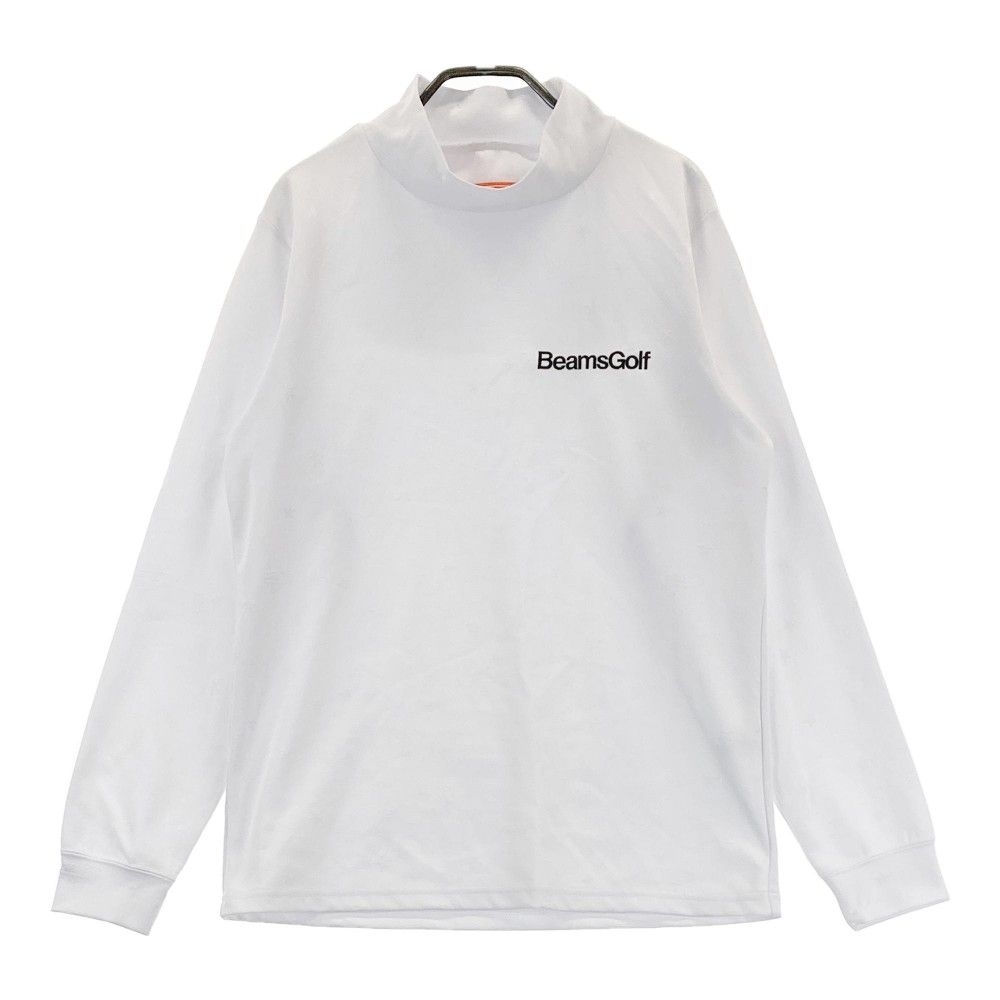 サイズ：M BEAMS GOLF ビームスゴルフ  ハイネック 長袖Tシャツ 星柄 ホワイト系 [240101424019] ゴルフウェア メンズ ストスト サイズ：M BEAMS GOLF ビームスゴルフ ハイネック 長袖Tシャツ