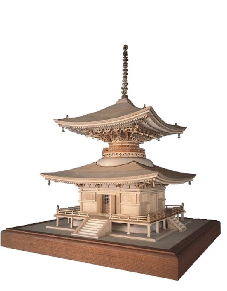 ウッディジョー 1|50 石山寺 多宝塔 木製模型 組立キット