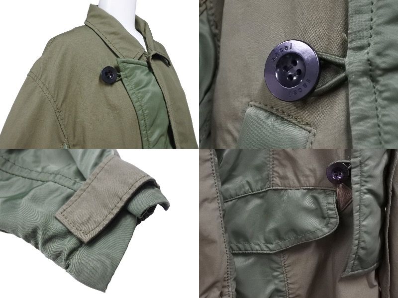 Sacai ドッキング ミリタリージャケット　サカイ SACAI サカイ ミリタリージャケット ドッキング オックスフォード