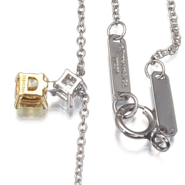 ティファニー ネックレス イエロー&クリア ダイヤ ダイヤモンド ルシダ  