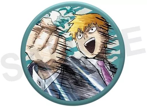 モブサイコ100 サイコヘルメット教の集い 缶バッジ 霊幻新隆 【バラ売り不可】 霊幻新隆(霊とか相談所) モブサイコ100 サイコヘルメット教の