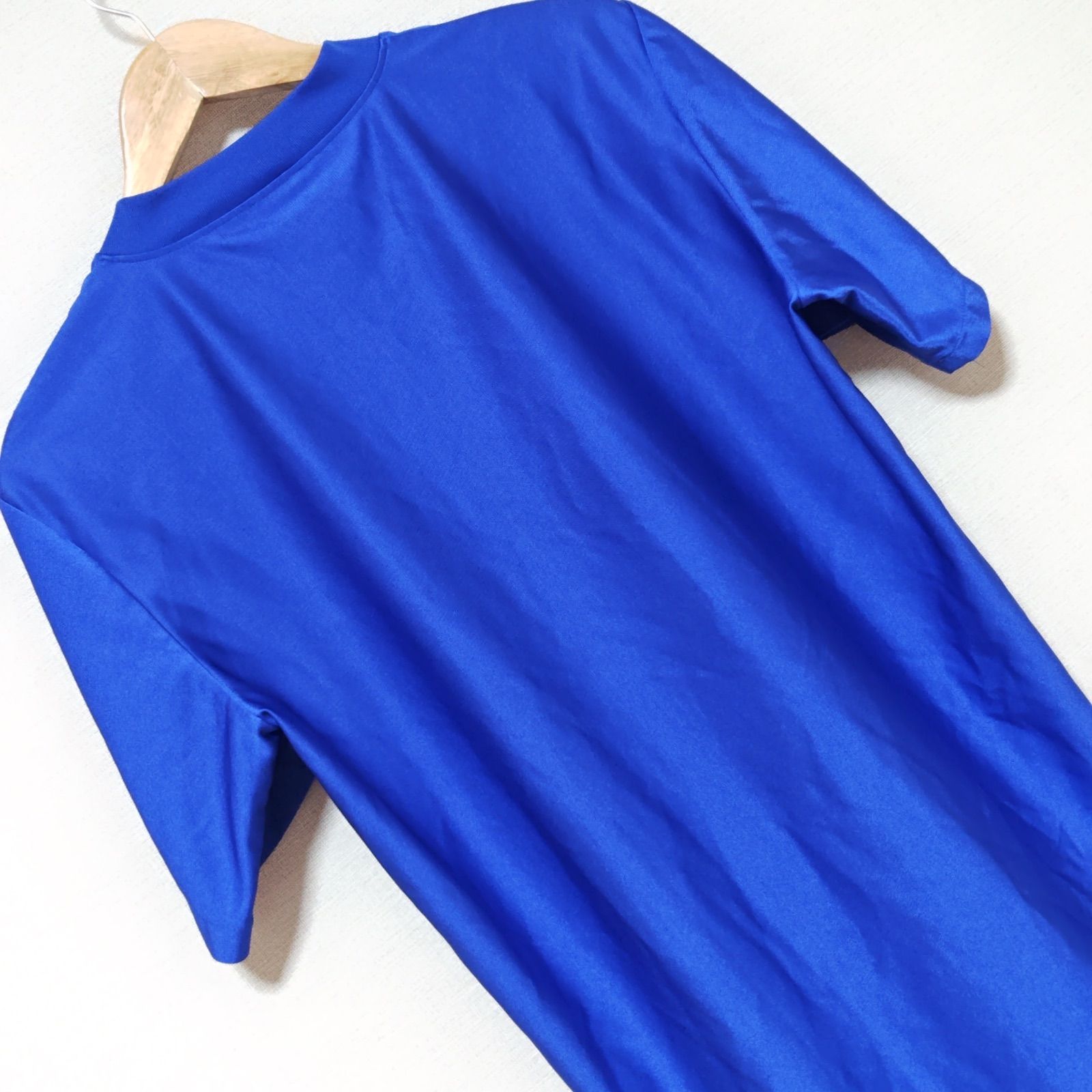 DeadStock90sNIKEナイキゲームシャツ半袖センターロゴメンズブルー青 DeadStock90sNIKEナイキゲームシャツ半袖センターロゴメンズ