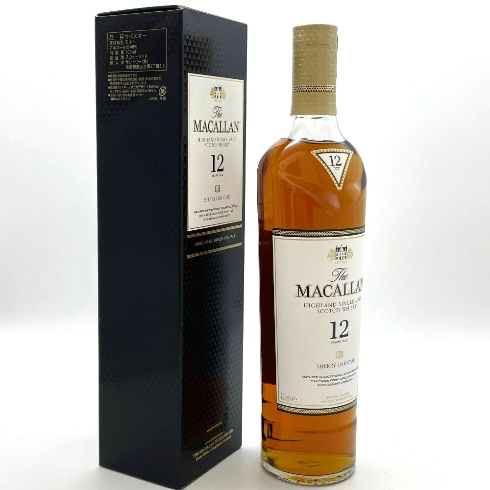 K166　ザ・マッカラン １２年シェリーオークカスク　ウィスキー　700ml Amazon.co.jp: ザ マッカラン 12年 シェリーオーク 40度 700ml