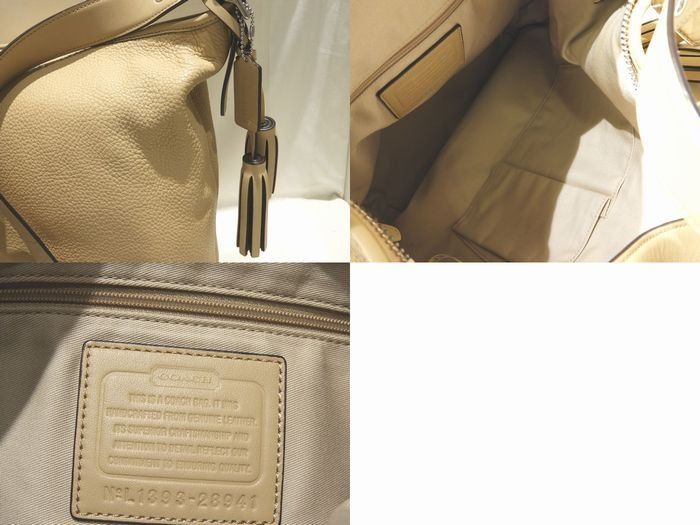 美品 COACH コーチ 28941 ショルダーバッグ ☆ ベージュ系