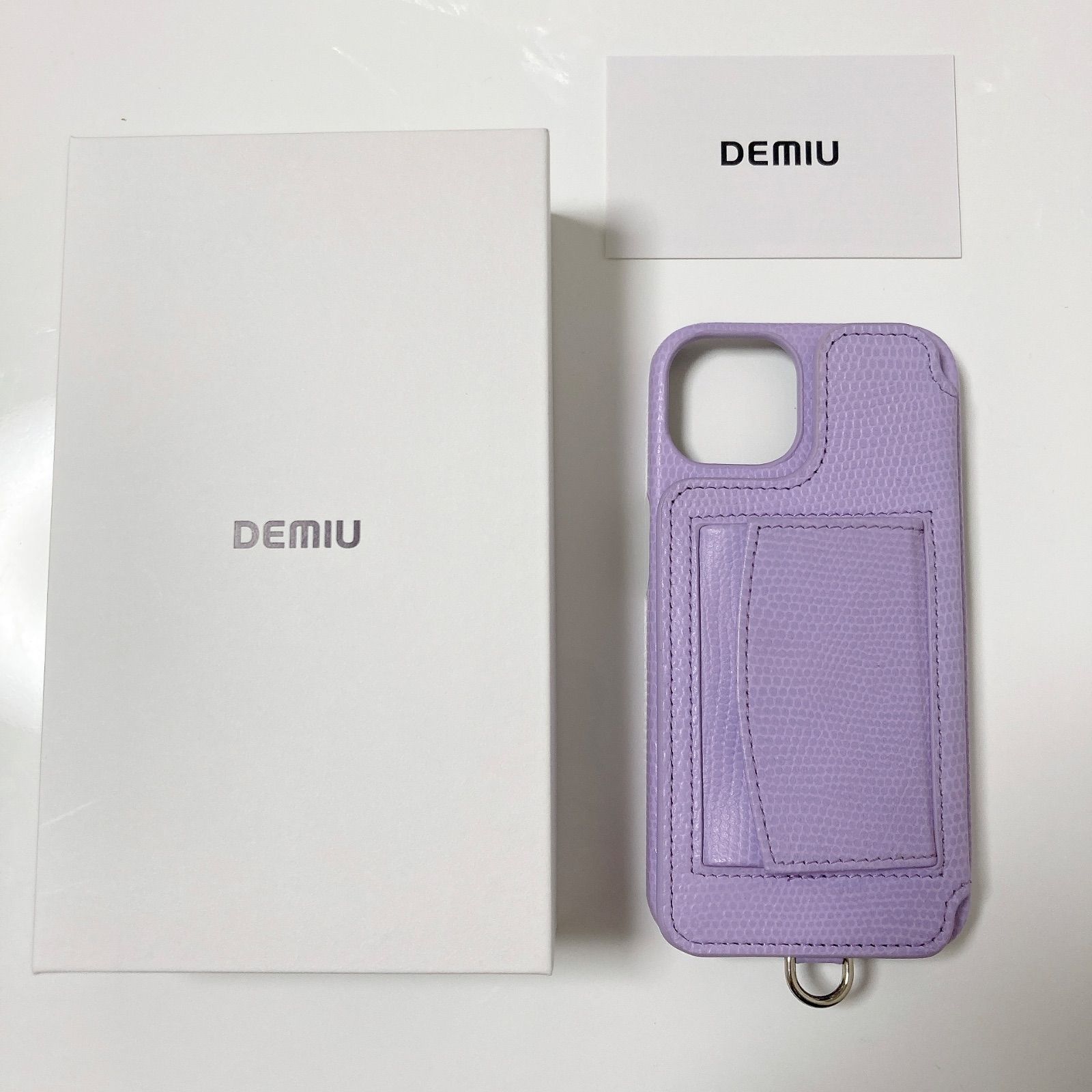 iPhoneアクセサリー demiurvo demiu POCHE CROCO iPhone13Pro POCHE CROCO iPhone13Pro 新品！Demiurvo　DEMIU デミュウ iPhone13 ケース