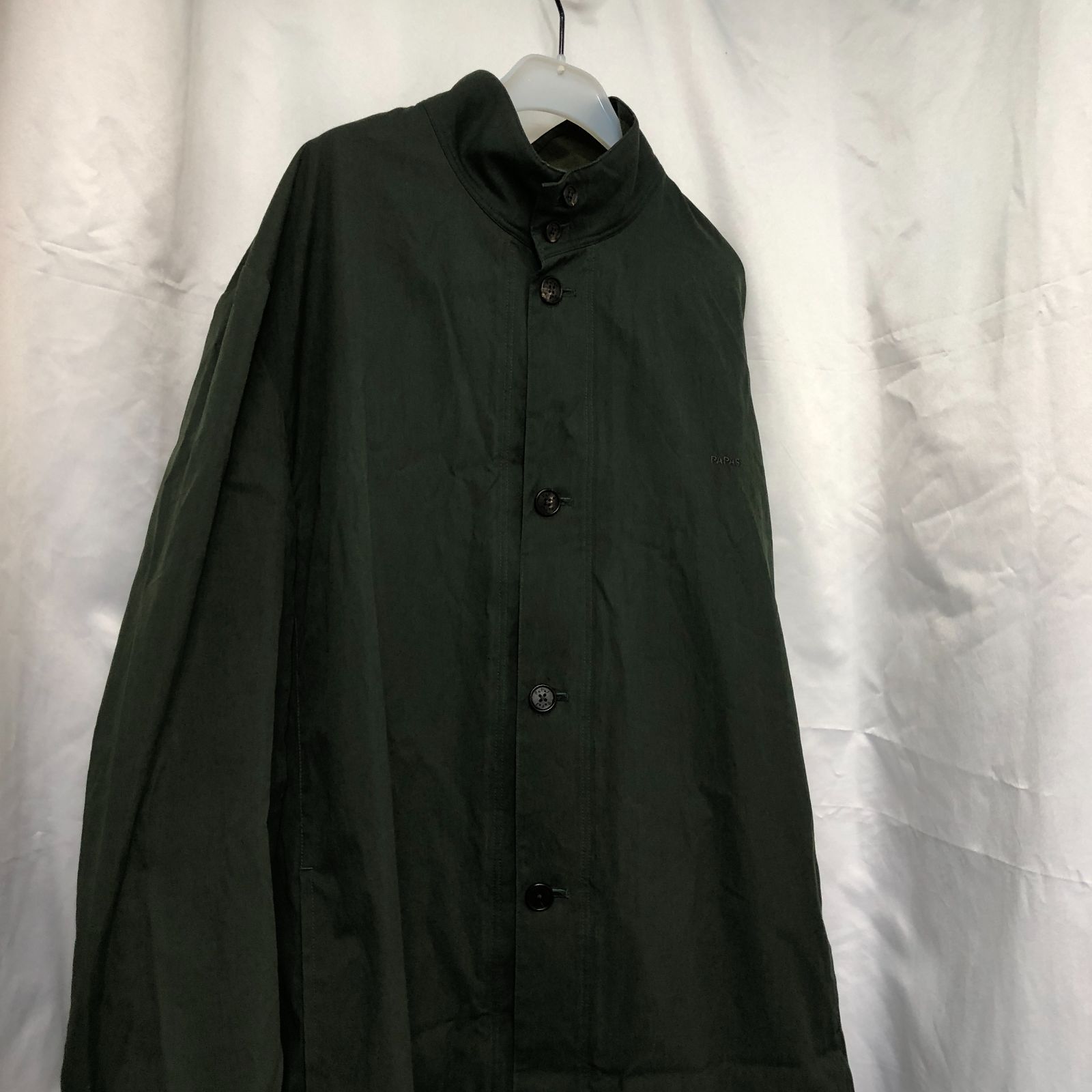 美品 PAPAS パパス ロングコート ピーコートワインレッド XL相当 メンズ a-9-wine-treccat_1.jpg