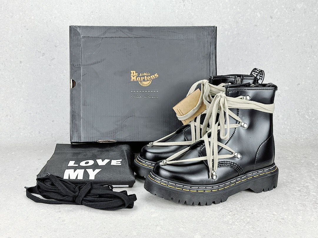 Rick Owens x Dr.Martens したレースアップブーツ - メルカリ