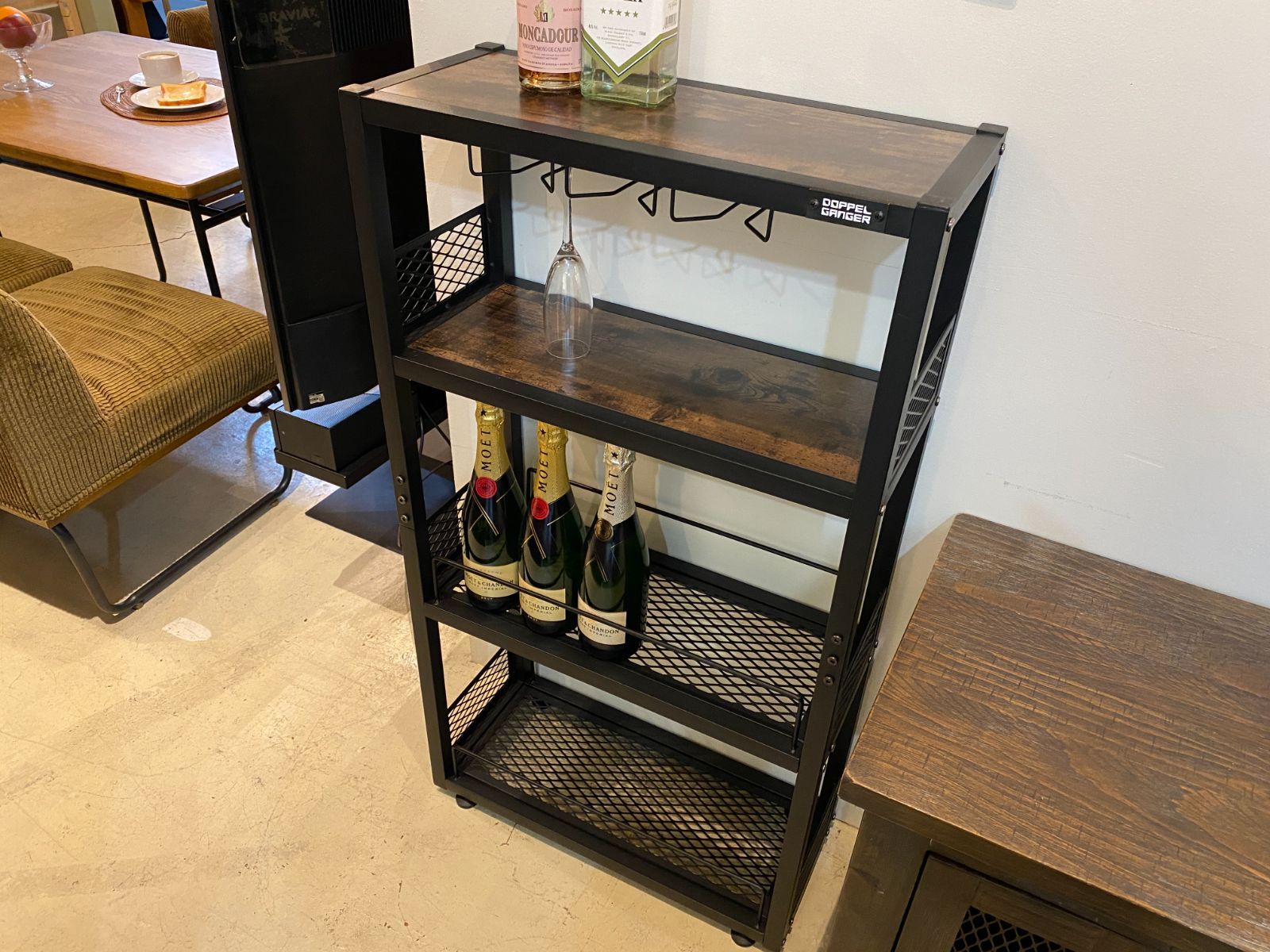 DOPPELGANGER ドッペルギャンガー リカーラック ブラック ワイン 収納