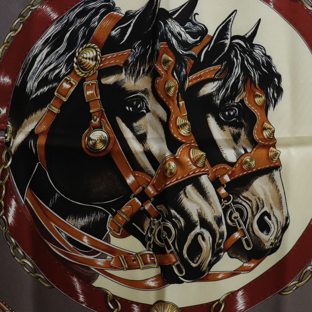 HERMES カレ90　CHEVAUX DE TRAIT　輓馬 楽天市場】未使用 エルメス HERMES スカーフ カレ90 シルク