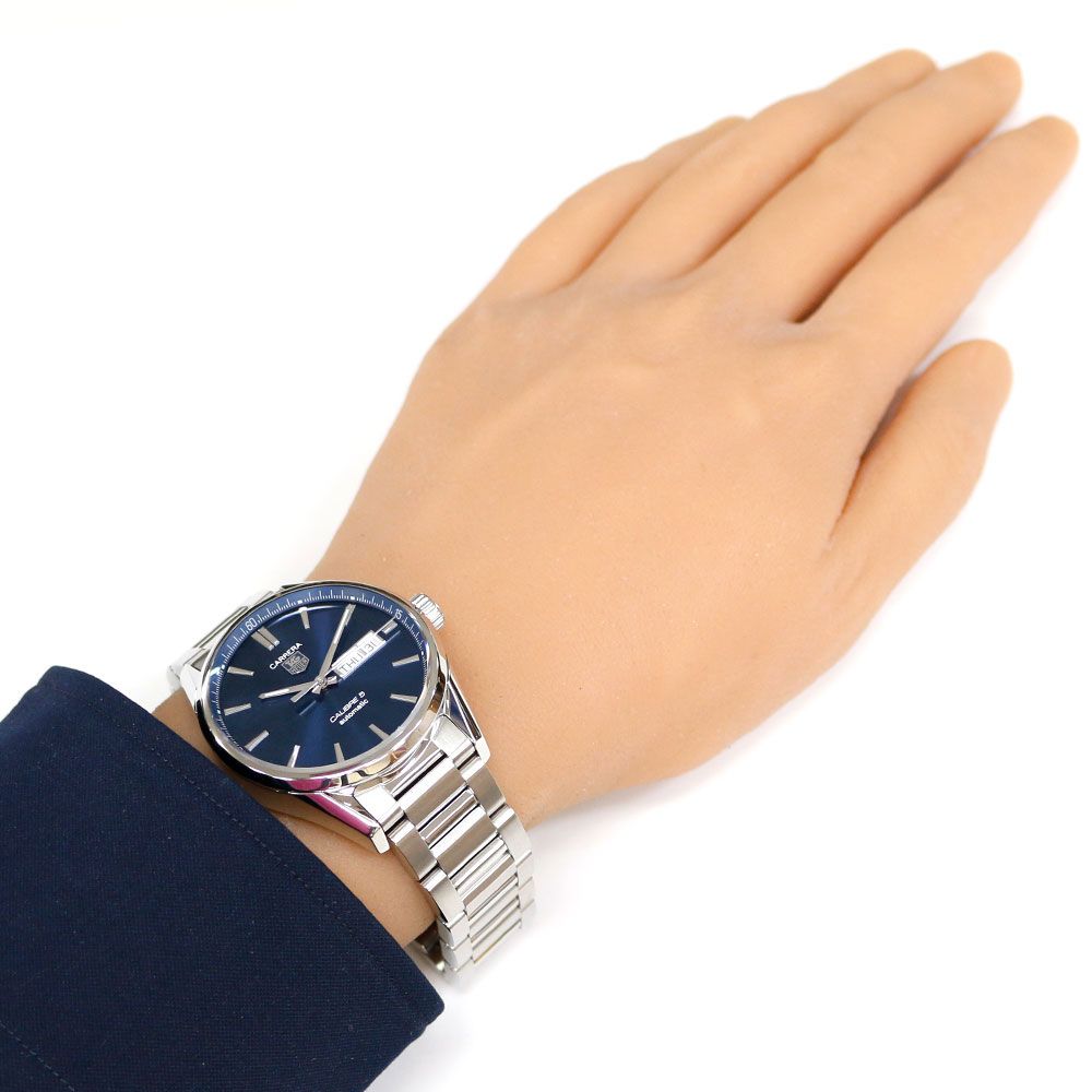 タグホイヤー カレラ キャリバー5 腕時計 時計 ステンレススチール WAR 201 E 自動巻き オーバーホール済 磨き直し済 メンズ 1年保証 TAG HEUER