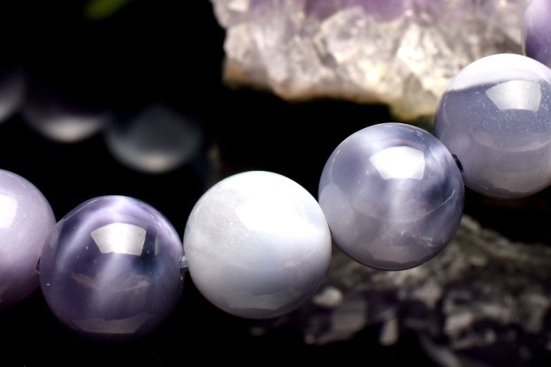 １点物 AAAA 人気アイテム パープルラリマー 8mm ブレスレット パワーストーン 天然石 _MA8835