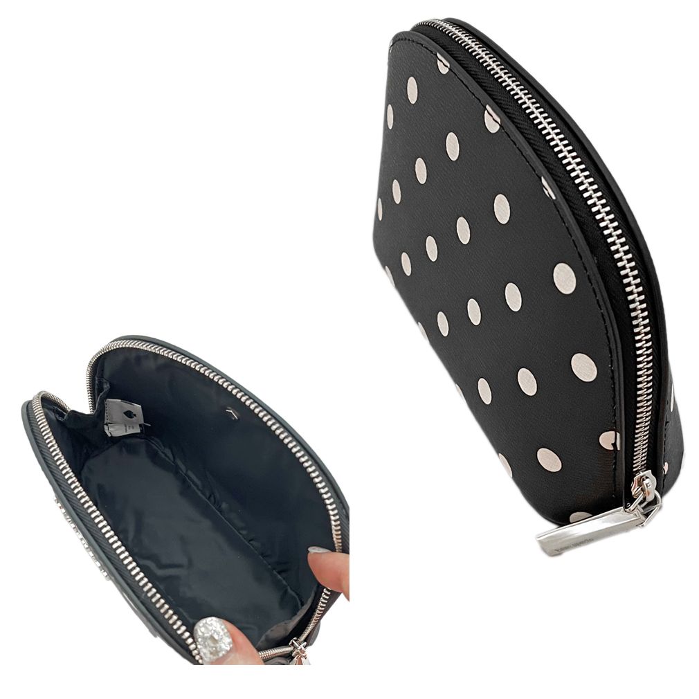 新品ケイトスペードkate spadeドット柄ポシェットショルダーバッグ黒  