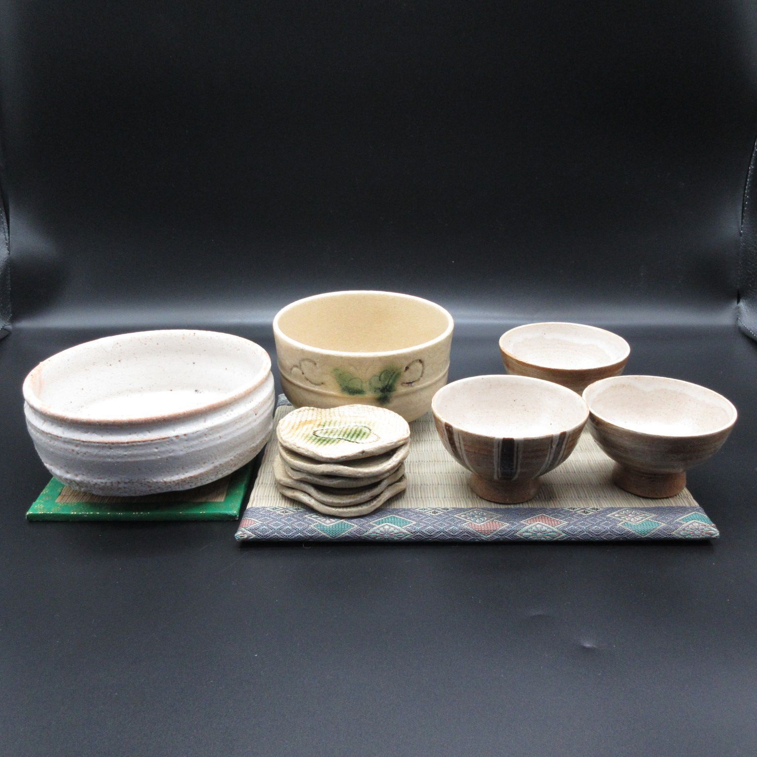 抹茶茶碗 2点 長崎 瀬戸