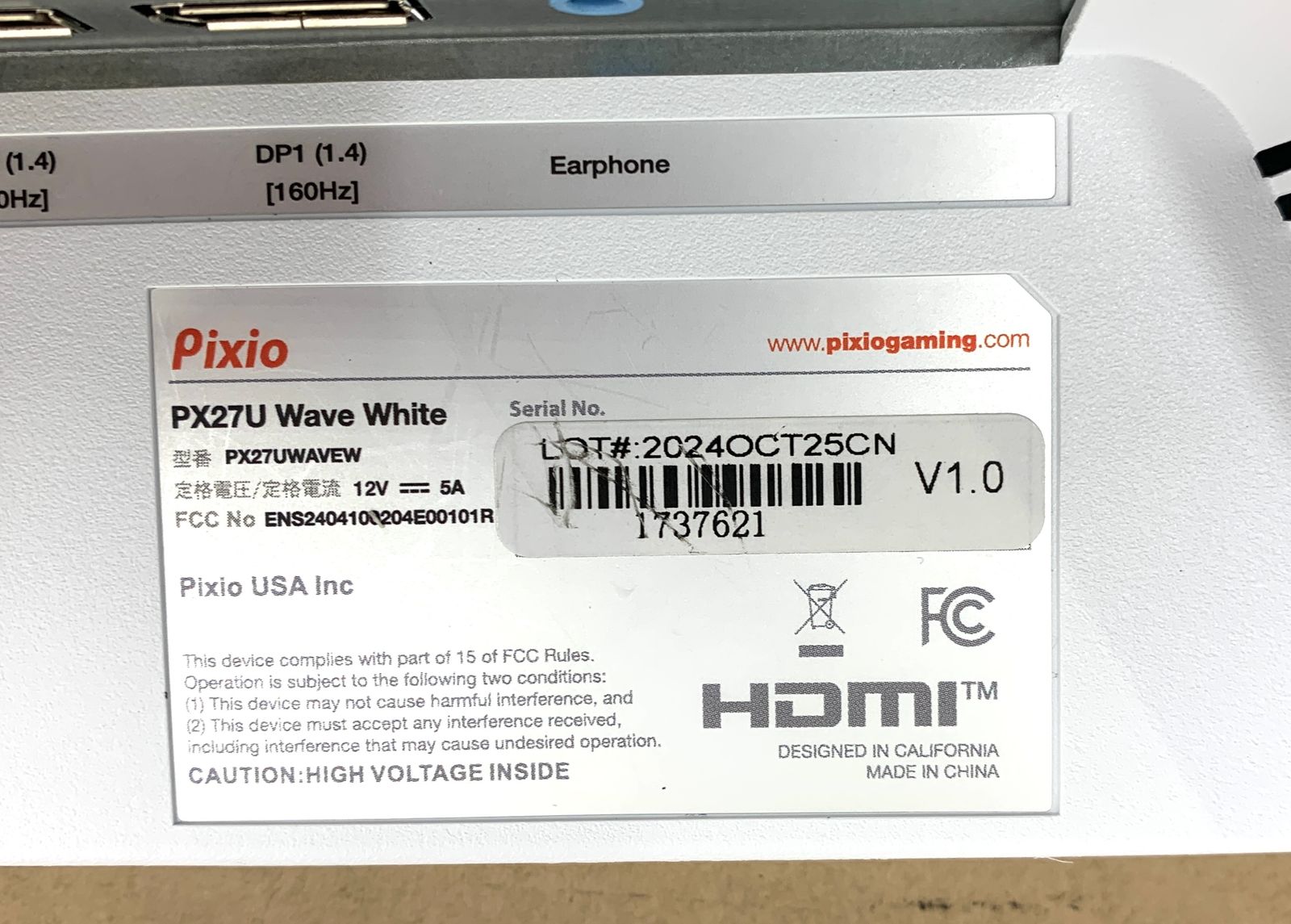 訳あり品 Pixio PX27U Wave White ゲーミングモニター 27インチ 160Hz 4K Fast IPS CHRISTIANNAURATH_COM_BR