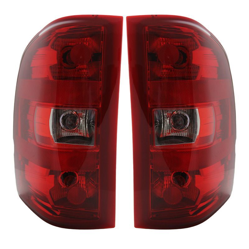 シボレー 2007-2013 Silverado対応 テールライト !-利用不可文字-! 素総成品 赤縁タイプ 左右セット 無加工取付 カプラー接続 簡単装着 補修用に最適 ZYP37注目シリーズ