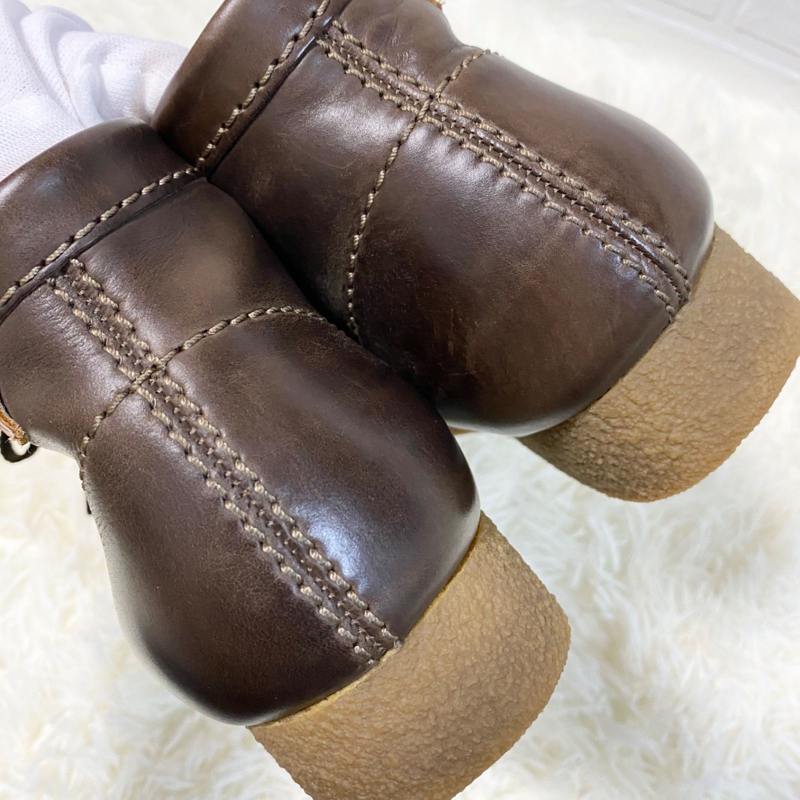 良品✨【Clarks】クラークス シェイカーブーツ モカシン ワラビー