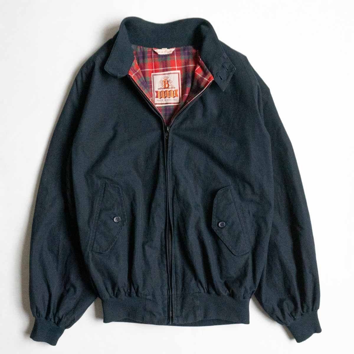 雰囲気抜群 BARACUTA G9 スウィングトップ ハリントンジャケット 38 バラクータ ダークネイビー イングランド製 25020667