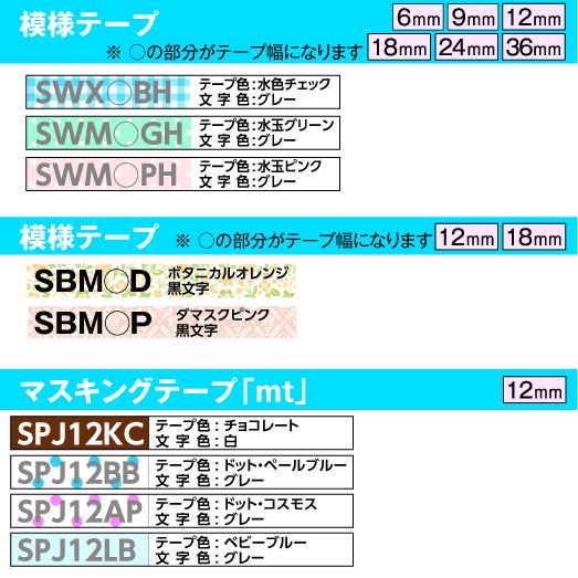 キングジム テプラ PRO 用 互換 テープカートリッジ 12mm幅 48色