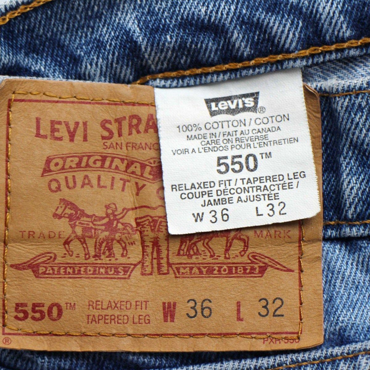 90s カナダ製 Levi'sリーバイス 550 デニムパンツ w36 L32☆SDP989 