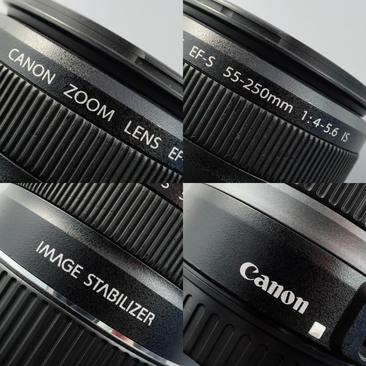 美品　キャノン Canon EF-S 55-250mm IS☆お手軽望遠 キヤノン 望遠レンズ 未使用品 保証 CANON EF-S 55-250mm F4-5.6