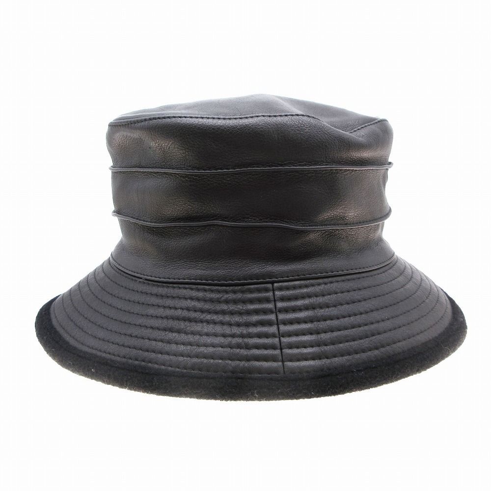 モッチエルメス バケットハット MOTSCH POUR HERMES 羊革ウール