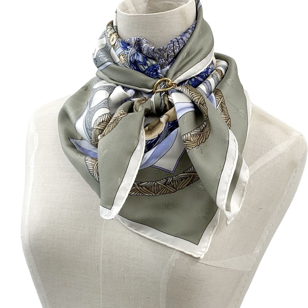 エルメス HERMES スカーフ カレ90 AMOURS 愛 レディース ブランド