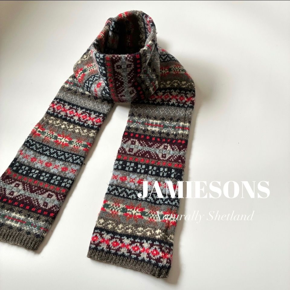JAMIESON'S ジャミーソンズ マフラー ネイビー Jamieson's | ジャミーソンズ(並び順：新着順)
