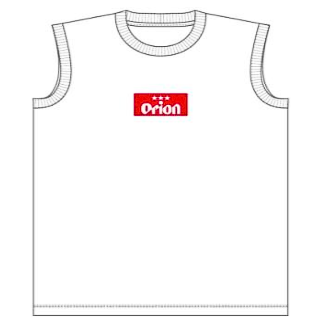 オリオンビール ノースリーブ シャツ ホワイト 白 綿 コットン 生地  orion  沖縄 土産 ご当地 tシャツ ペア お揃い