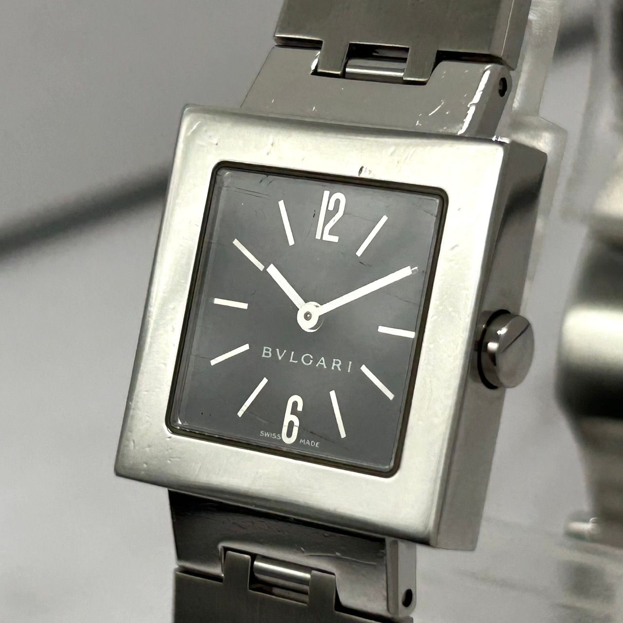 良品/電池交換済】ブルガリ BVLGARI クアドラード SQ22SS 腕時計